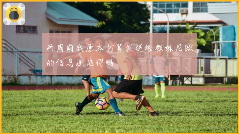 两周前我原本打算发送给教练尼欧的信息还记得吗